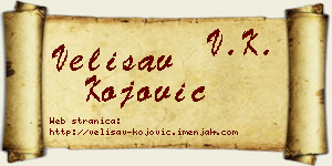 Velisav Kojović vizit kartica